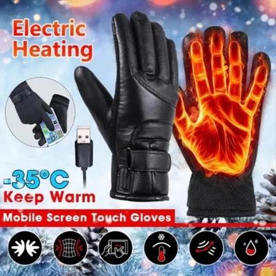 Winter Gloves Electric Heated Gloves Waterproof Windproof USB Powered Heated Gloves (Switch Type/thermostat Type)