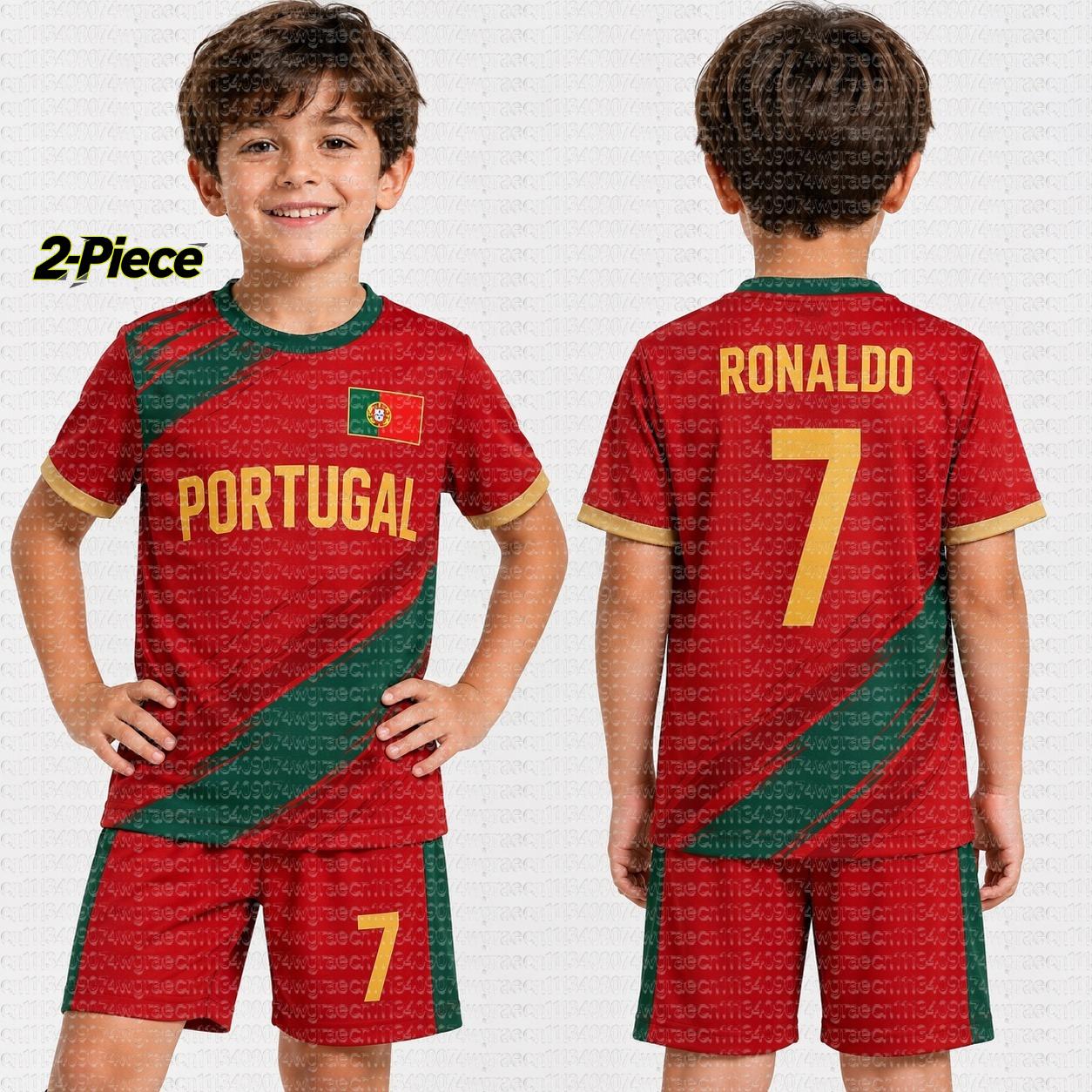 2026 Zēnu Ronaldo #7 Futbola Džersija