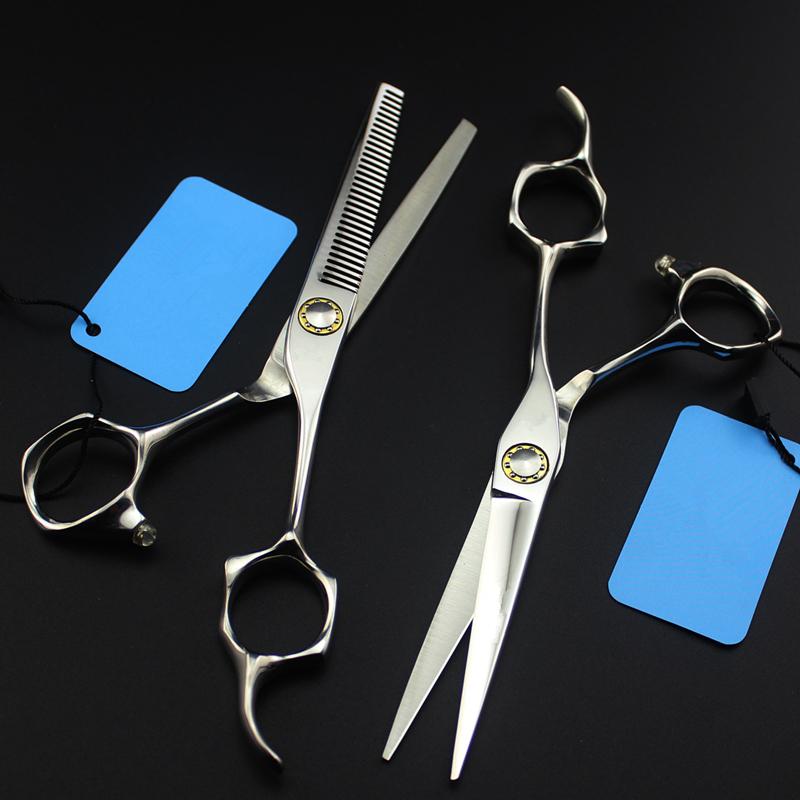 Professional Steel 6 '' Bearing Hair Scissors Make Up Haircut Thinning Barber Makas Cutting Shears Hairdresser Scissors