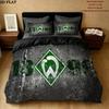 Werder Muster Bettwäsche Heimdekoration Geburtstagsgeschenk ( 1 Bettbezug + 2 Kissenbezüge, ohne Füllung),Fanartikel.