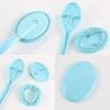 Removable Back Lotion Applicator - Single-side Body Bath Brush with Long Plastic Handle (1 Set)