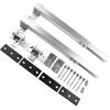 Brand New Short Brackets Photovoltaic Support Adjustable Aluminum Alloy Flat Roof Mounting Silver Solar Holder