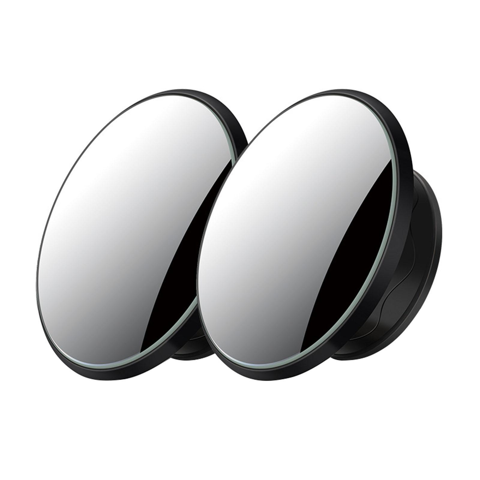 

Автомобильное зеркало заднего вида на присоске, зеркала для слепых зон, вращающиеся на 360 градусов, регулируемые зеркала для слепых зон из ABS и стекла чёрный