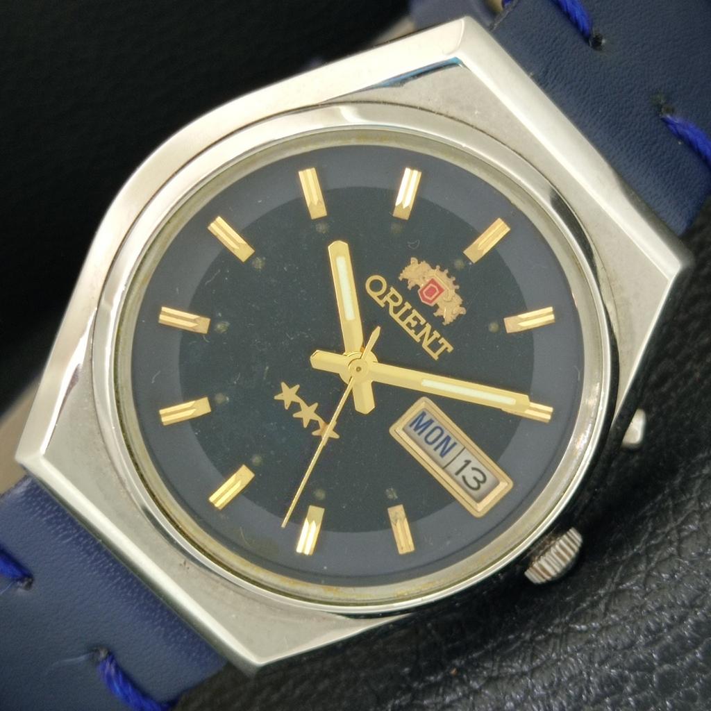 ORIENT АВТОМАТИЧЕСКИЕ 46941 ЯПОНИЯ МУЖСКИЕ ВИНТАЖНЫЕ ОРИГИНАЛЬНЫЙ ЦИФЕРБЛАТ ЧАСЫ a704944-1