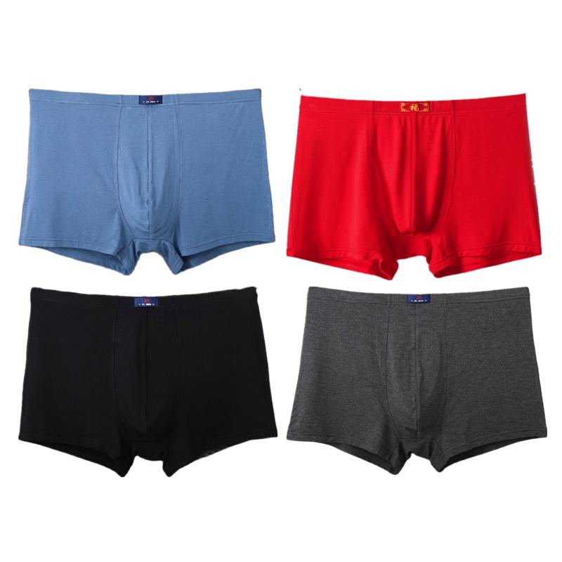 4Pcs Big Size Boxer Briefs Men's Panties Big Size Underwear Man Underpants L XL 2XL 3XL 4XL 5XL 6XL