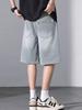Men's Summer Lightweight Denim Shorts 2026: New Trendy Straight-Leg, Loose-Fit Casual Capris