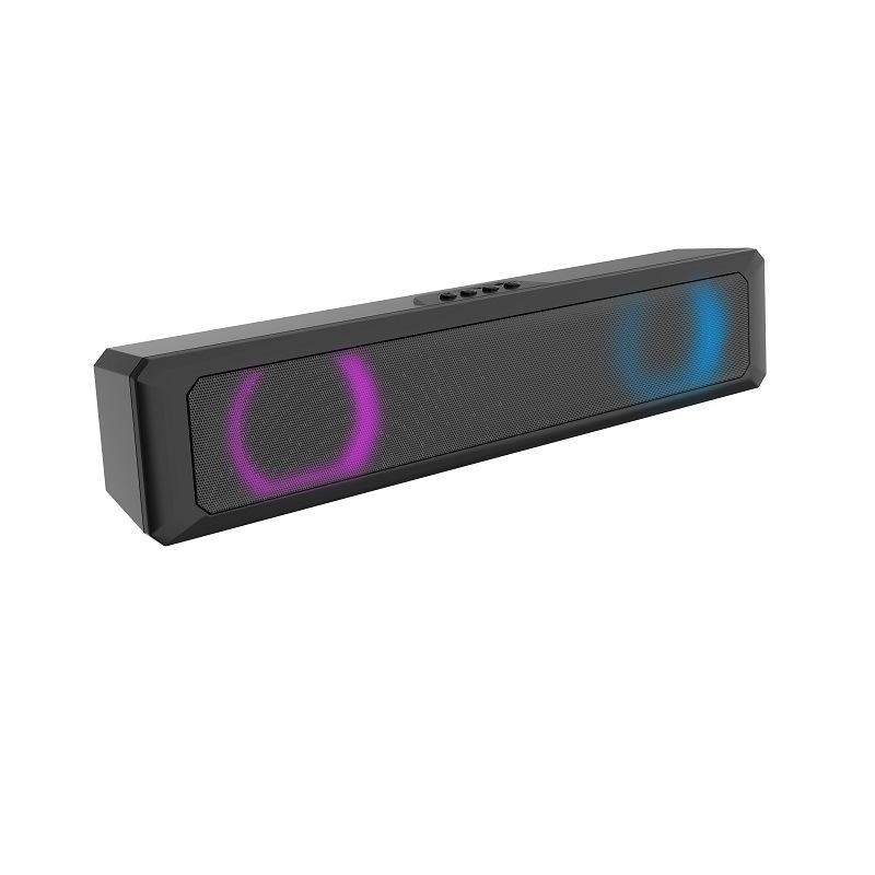 A4 6W RGB USB cu fir Difuzor puternic pentru computer Bară Stereo Subwoofer Difuzor bas Cutie de sunet surround pentru PC Teatru TV Difuzor