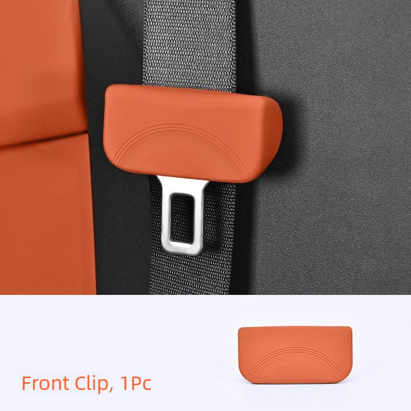 Silicone Universal Car Seat Belt Socket Protective Cover Car Safety Seat Belt Anti-Scratch Cover Button Protective Case