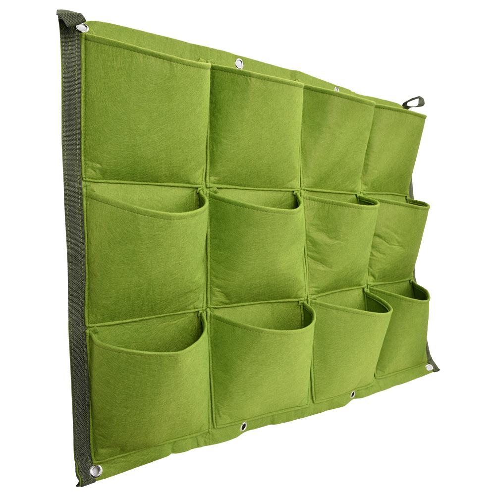 12  s Vertical Greening Hanging Wall Outdoor Garden Plant Growing Bags Planter