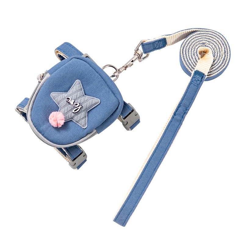 Dog leash vest-style cat harness anti-escape chest strap pet walking leash pet chest harness accessories