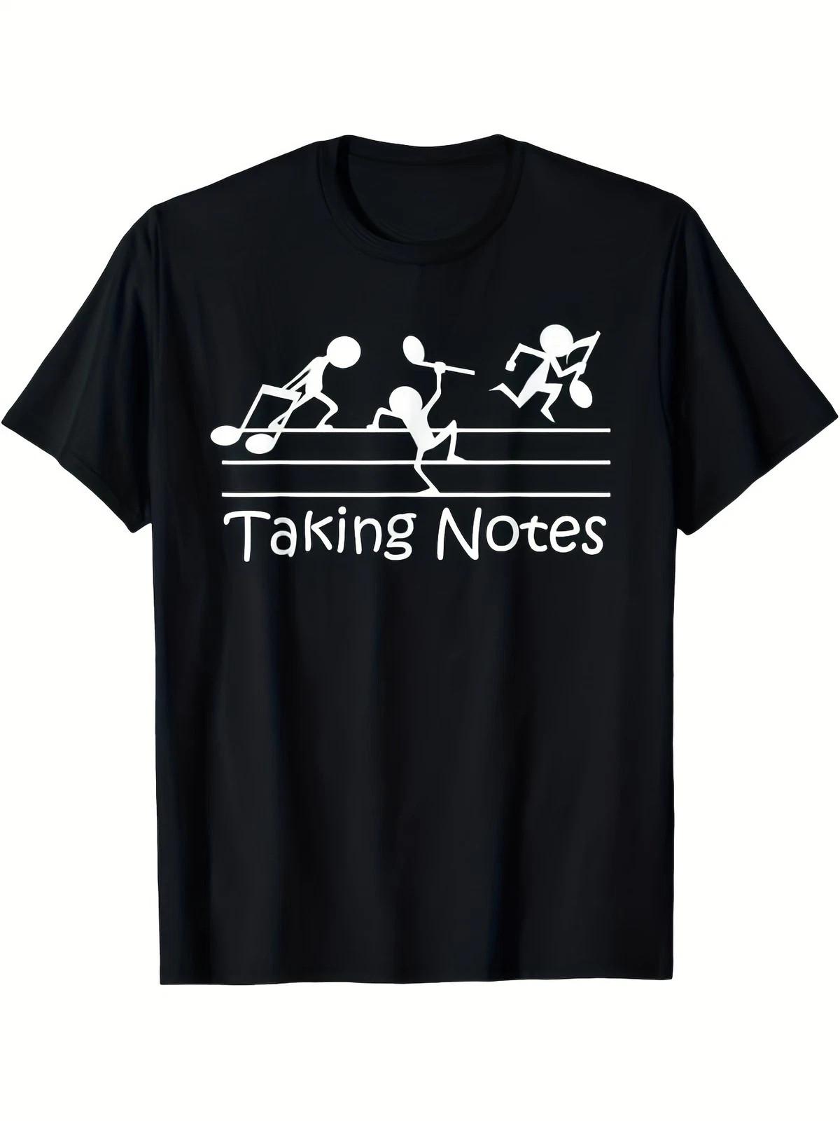 Vintage Treble Clef Sheet Music Graphic T-Shirt Funny Musician Humor Tee Unisex T-Shirt S