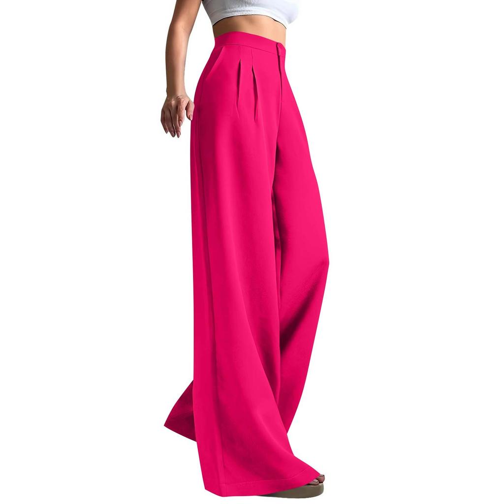 Work Pants Women Business Casual High Waisted Wide Leg Trousers Dressy Work Outfits