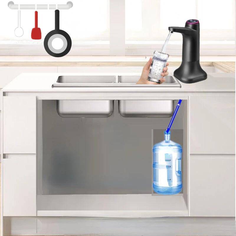2 In 1 Electric Water Dispenser With Universal Bucket Cap Water Bottle Pump Usb Automatic Water Pump For Any Gallon Bottle