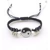 2-4Pcs Yin Yang Tai Chi Beads Infinity Braided String Rope Bracelets Handmade Waterproof Adjustable Cord Strand Bracelet for Men Women Friend Couple