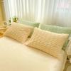 New Rabbit Velvet Milk Single Product Quilt Cover Thickened Warm Solid Duvet  Bedding for Double Use in Autumn/ Winter  220x240