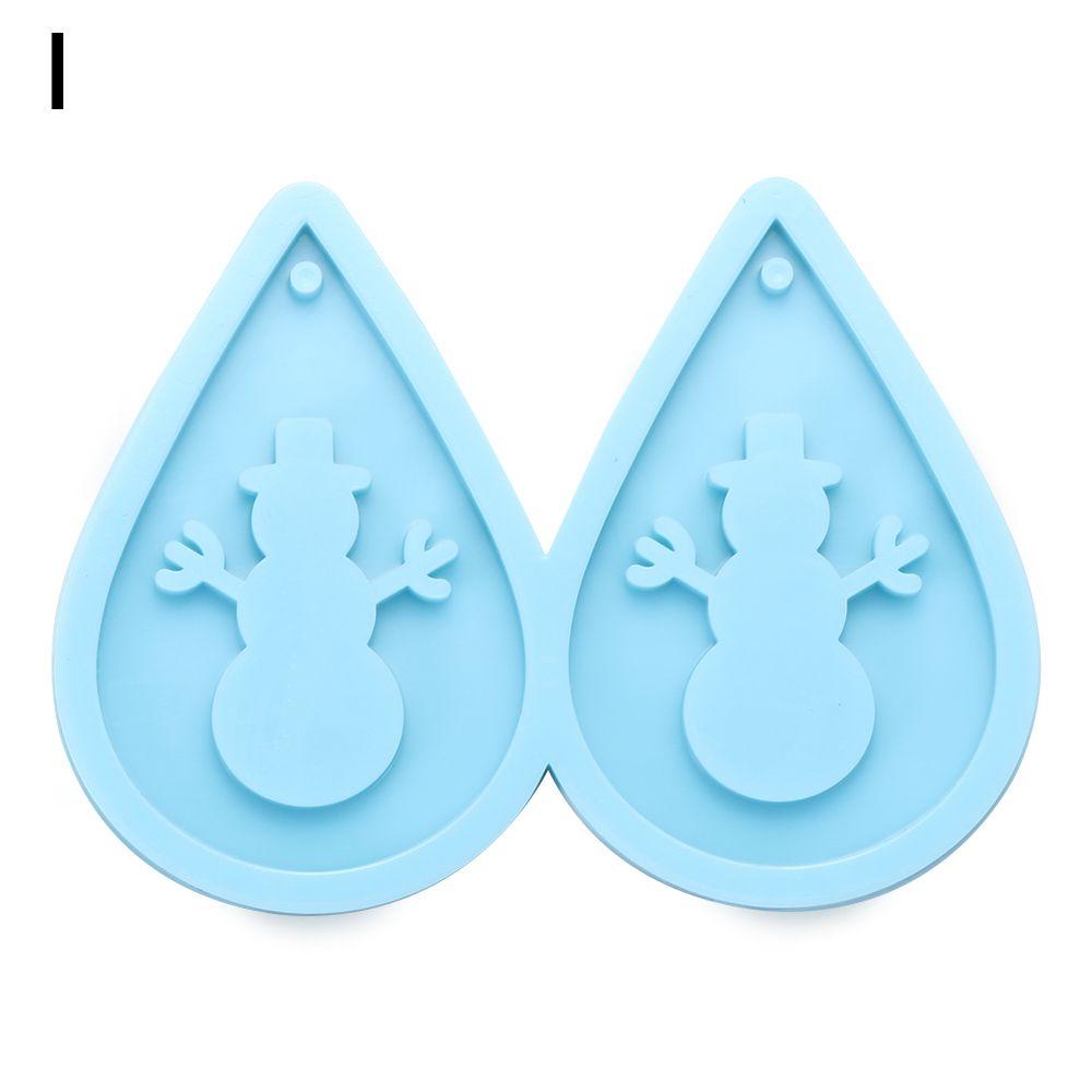 Tools Crystal UV Epoxy Resin Silicone Mould Earrings Resin Mold Merry Christmas Pendant Molds