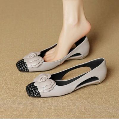 Fashion Flower Women Flats Shoes Fashion Shallow Cozy Sandals Dress Soft Woman Loafers Shoes 2025 Summer Designer Zapatillas De Mujer