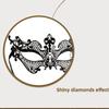 Women Masquerade Mask with Rhinestones Ball Prom Mask Venetians Party Mask Half Face Lace Mask Eyemask Mardi Gras Mask