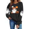 Women's Fashion Casual Halloween Hoodie Long Sleeve Pullover for Fall Festivals and Parties