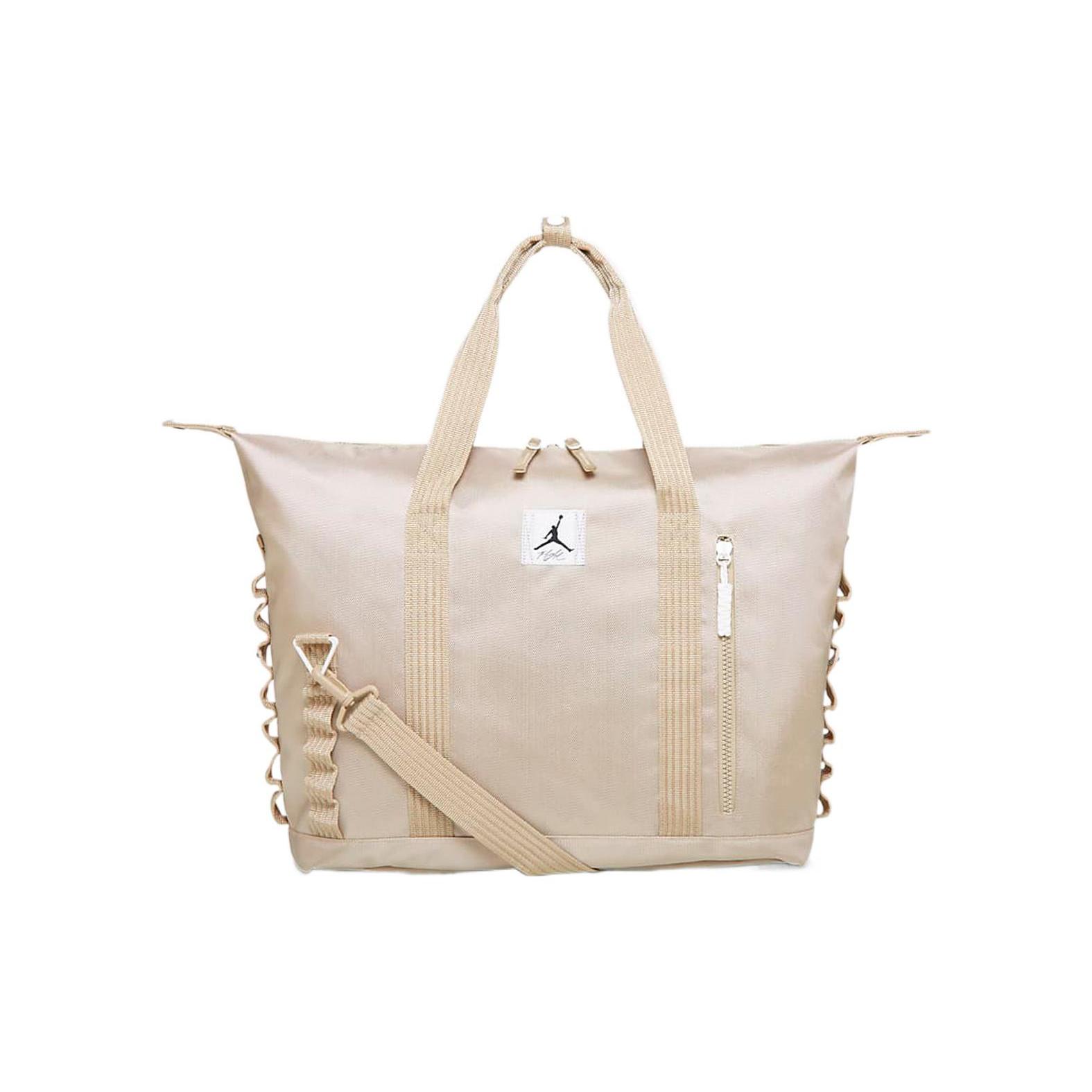 

New Jordan Polyester Training Bag Sports Bag Handbag Shoulder Bag Crossbody Bag Unisex Khaki FN6303-206 45.7*15.2*40.6CM