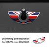 Car Auto Accessories For BMW Mini R60 Countryman Door Pin Lock Wing Emblem Badge Stickers For Mini Cooper Countryman R60 R61 Acc