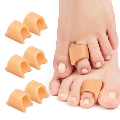 1 Pair Gel Material Toe Corrector Nude Hammer Toe Straightener Toes Separator  Claw Toes