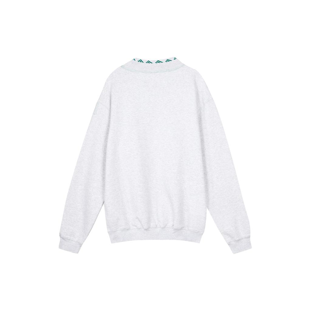 Adidas Originals Eqt Logo Embroidered Sweatshirt Men Sweatshirt Grey HG8094