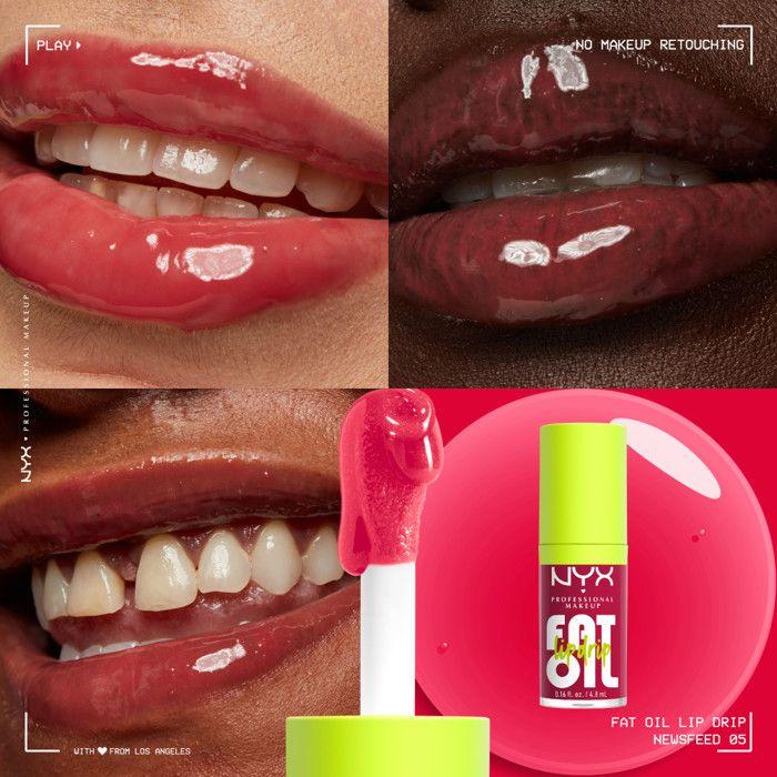 Gloss - NYX Professional Makeup - FAT OIL LIP DRIP - Teinte NEWSFEED - Hydratation 12h - Non collant