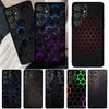 3D Hexagonal Lights Case For Samsung Galaxy S23 S22 Ultra S20 FE Note 20 Note 10 S8 S9 S10 Plus S21 Ultra Cover