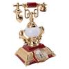 Vintage Telephone Model Table Lamp Alarm Clock Function Easy Assembly Decorative Phone Model for
