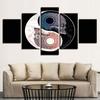 5 Pieces Wall Art Canvas Painting Skull Couple Abstract Poster Modern Living Room Modular Pictures Home Decoration Dropshipping