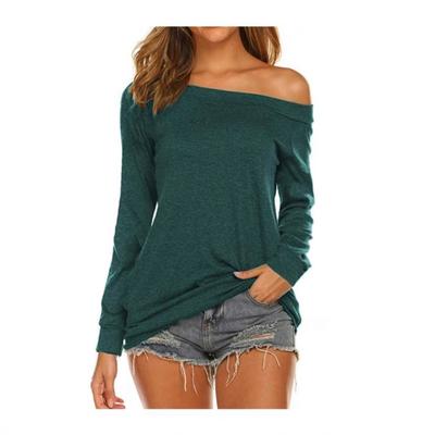 Women's Summer One Neck Casual Sexy Strapless T-shirt