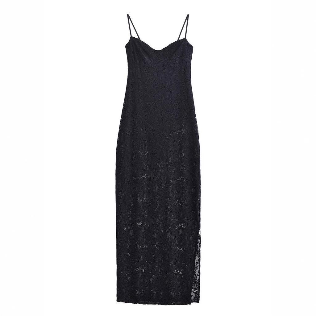 European & American Style Autumn 2025 Lace Camisole Dress