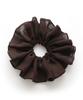 VINGTAINE Ruffled Chiffon Scrunchie Hair Accessory In Muted Simple and Sophisticated for Everyday Use HS-160-BR Colors,