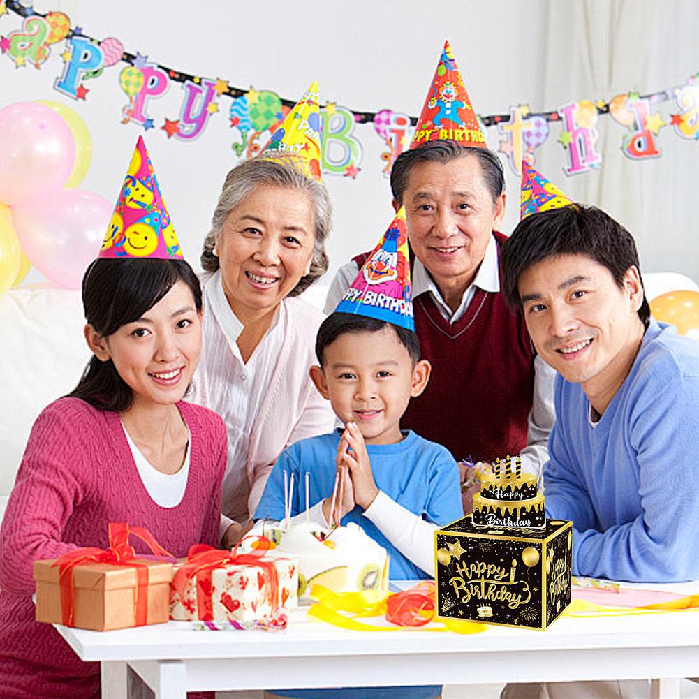 Birthday Money Box for Cash Gift Surprise Money Gift Boxes for Kids Adults with Pull Out Happy Birthday Day Card Birthday Gifts