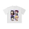 260 GSM Double Yarn 32 Count 100% Cotton Demon Slayer V80 Hashiras Chibi Print Unisex Heavy Cotton T Shirt
