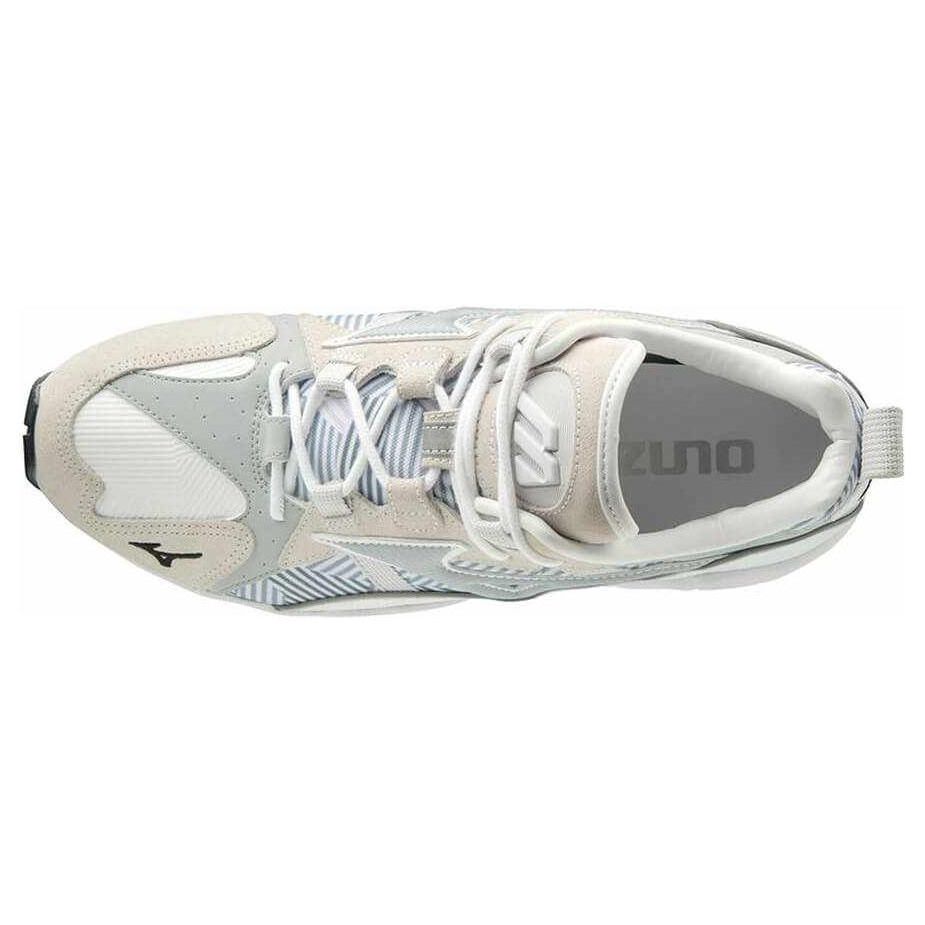 Mizuno Sport Style Wave Rider 1 Camo Mesh Synthetic Leather Athletic Shock Absorbing Durable Low Top Lifestyle Shoes Men Sneaker Gray D1GA193001