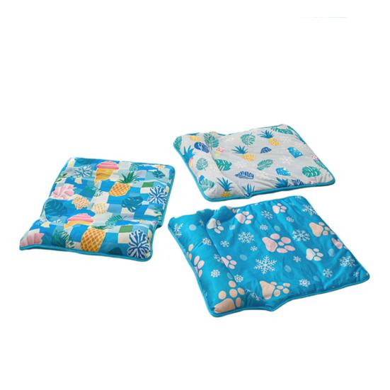 Pet Ice Silk Cooling Pad Non-slip Foldable Breathable Summer Cat Dog