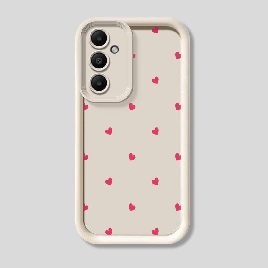 Soft Cover Case for Samsung Galaxy A26 A22 A24 A13 A36 A32 A34 A23 A12 A56 A33 A16 A14 Black Love Heart