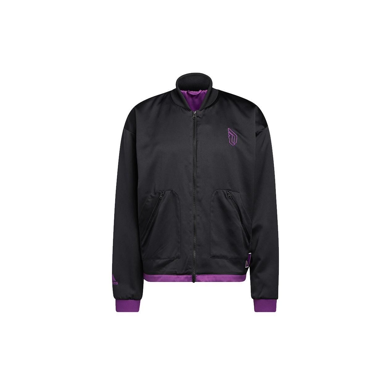 adidas logo Sports Basketball Jacket Black Men s HE5466 M