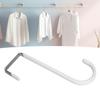 4Pcs Over The Door Hooks Stainless Steel Space Saving Multifunctional Door Hangers for Coat Hat Bag White