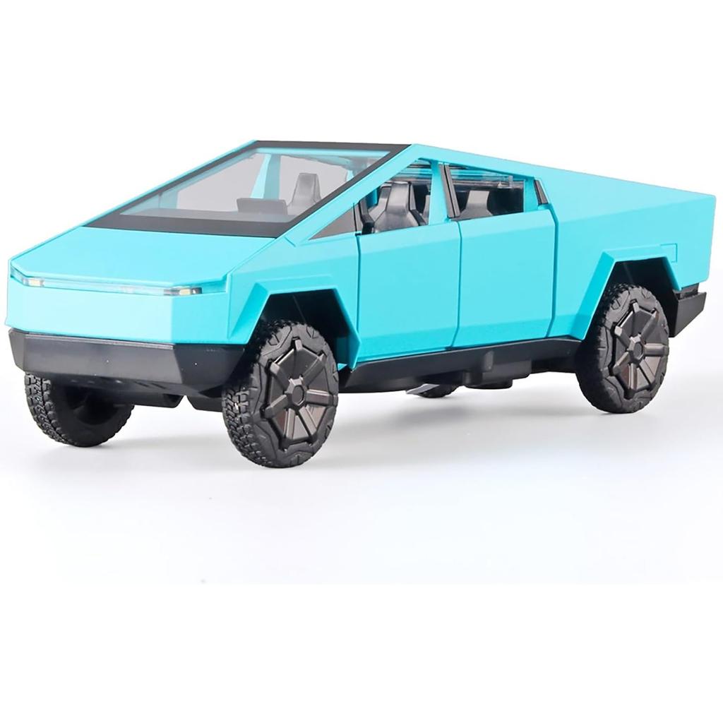1/32 Tesla Diecast Mars Pickup-Automodell, Spielzeugauto aus Zinklegierung mit Ton und Licht, Spielzeugauto mit Rückziehfunktion für Kinder ab 3 Jahren