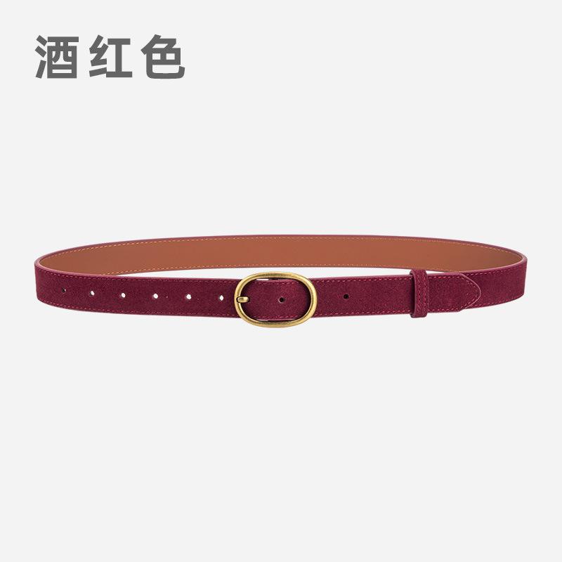 Retro Women'S Belt Trendy With Matte With Jeans Decorative Leather Belt Women