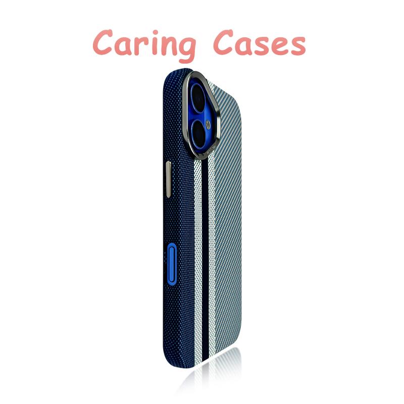 For iPhone 17 Pro Max Case Black Carbon Fiber Texture Matte Business Luxury Hard Shell Compatible with iPhone 16 15 14 13 12