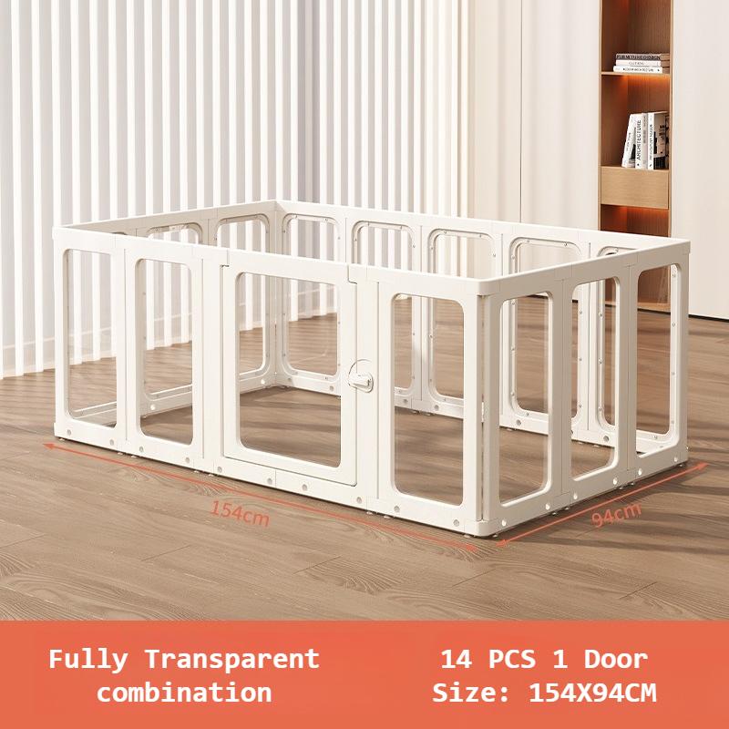 Transparent Dog Playpen Safety Puppy Dogs Fence Accessories Dogs Pet Barrier Enclosure Indoor Pets Bed Baby Playpens Supplies