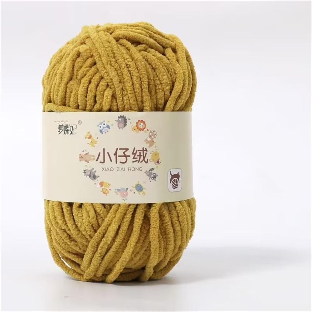 50g Milk Cotton Thick Velvet Yarn Handmade DIY Knitting Yarn Wool Line Baby Scarf Hat Soft Warm Crochet Blanket Chenille Yarn