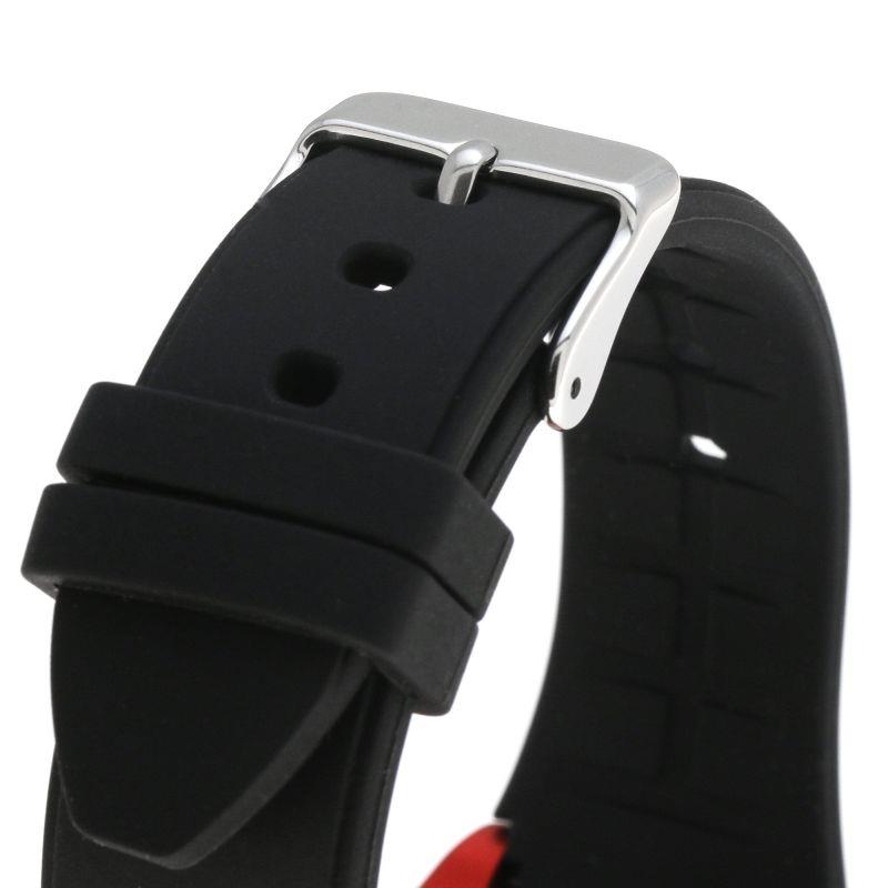 Lorus Reloj para hombre con correa de silicona negra R2379LX9