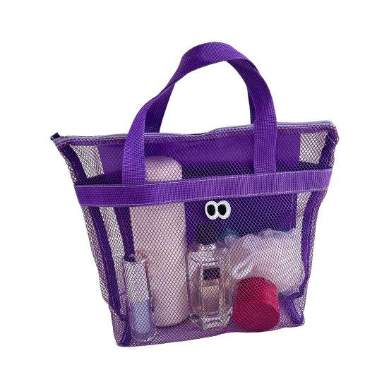 Summer Beach Tote Big Eyes Mesh Bag Sand-proof Waterproof Large Lightweight Travel Bag