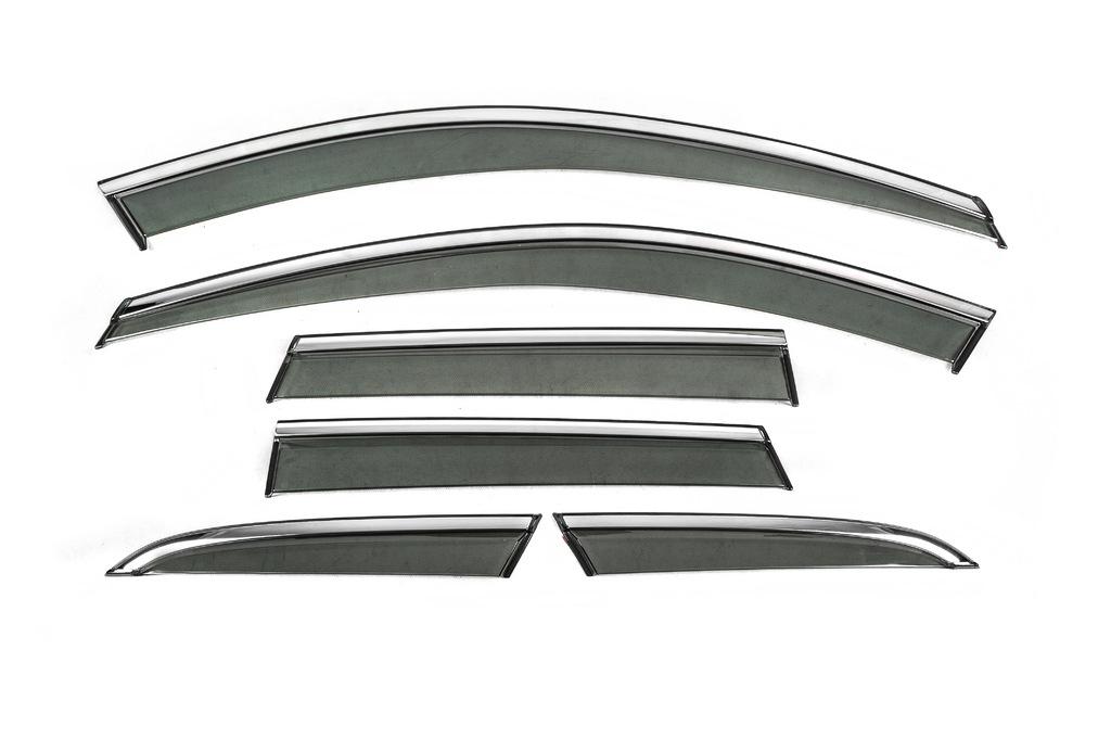 

Ветровики с хромом Niken Luxury (6 шт) для Volvo XC60 2017- гг