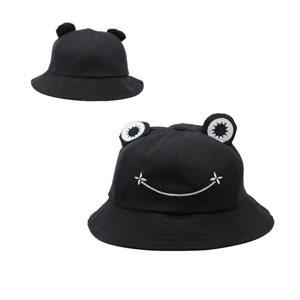 New Breathable Frog Bucket Hats Parent-Unisex with Big Eyes Sun Shading Caps Foldable Fishing Caps Summer Outdoor